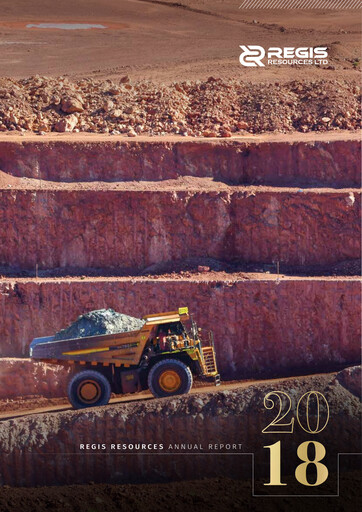 Thumbnail Regis Resources Annual Report 2018