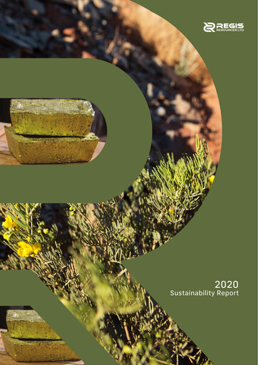 Thumbnail Regis Resources Sustainability Report 2020