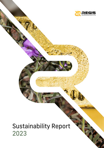 Thumbnail Regis Resources Sustainability Report 2023