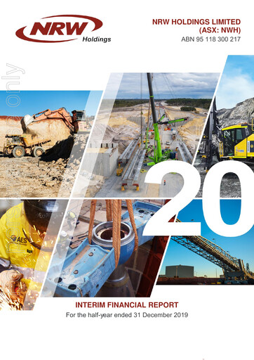 Vorschaubild NRW Holdings Limited Finanzbericht 2020-h1