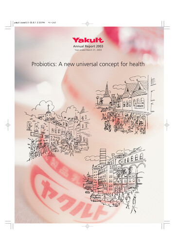 Thumbnail Yakult Annual Report 2003
