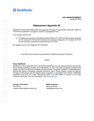 Thumbnail SiteMinder Annual Report 2024