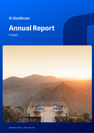 Thumbnail SiteMinder Annual Report 2025