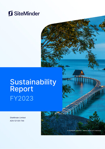 Thumbnail SiteMinder ESG Report 2023