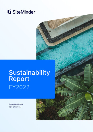 Thumbnail SiteMinder Sustainability Report 2022