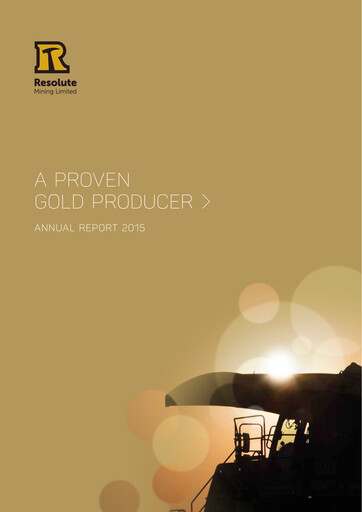 Thumbnail Resolute Mining Annual Report 2015