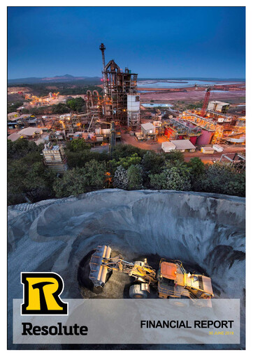 Thumbnail Resolute Mining Financial Report 2018-h1