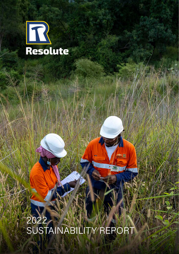 Miniature Resolute Mining Rapport de durabilité 2022