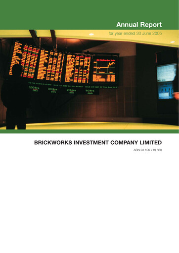 Miniature BKI Investment Company Rapport annuel 2005