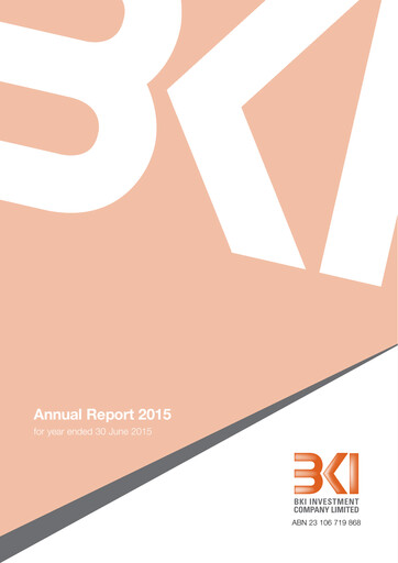 Miniature BKI Investment Company Rapport annuel 2015