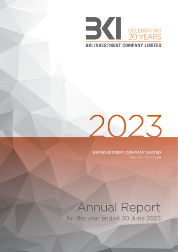 Miniature BKI Investment Company Rapport annuel 2023