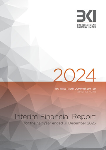 Miniature BKI Investment Company Rapport financier 2024-h1