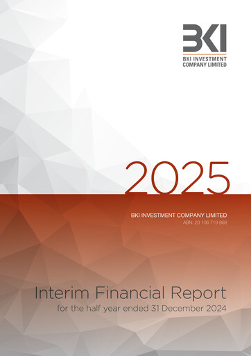 Miniature BKI Investment Company Rapport semestriel 2025-h1