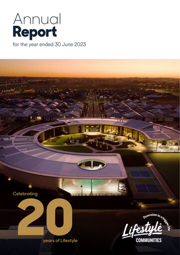 Thumbnail Lifestyle Communities Limited Annual Report 2023