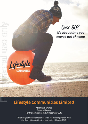 Thumbnail Lifestyle Communities Limited Half-year Report 2020-h1