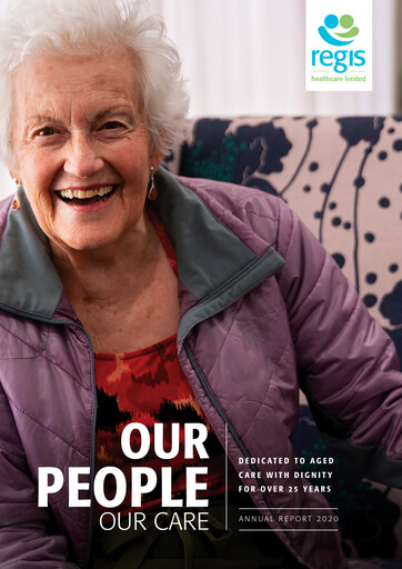 Miniature Regis Healthcare Rapport annuel 2020
