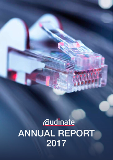 Miniature Audinate Group Rapport annuel 2017