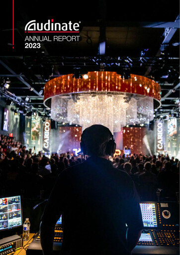 Miniature Audinate Group Rapport annuel 2023