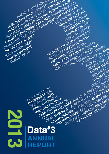 Thumbnail Data#3 Limited Annual Report 2013