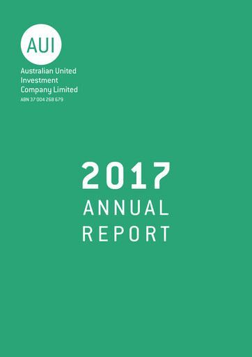 Thumbnail Australian United Investment Company Annual Report 2017