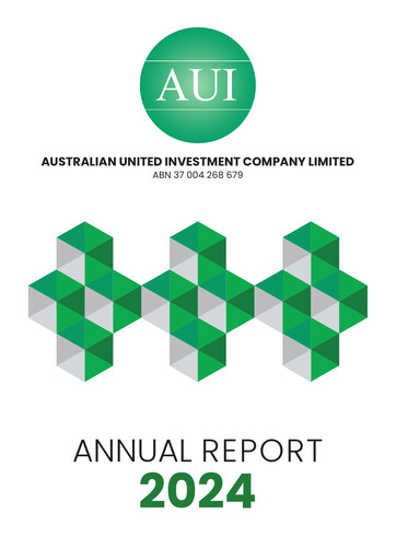 Miniature Australian United Investment Company Rapport annuel 2024
