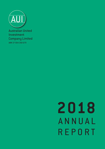 Thumbnail Australian United Investment Company Financial Report 2018