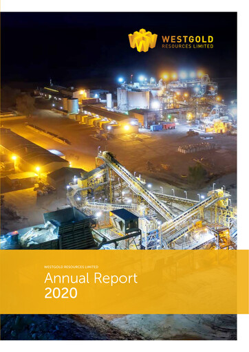 Thumbnail Westgold Resources Limited Annual Report 2020