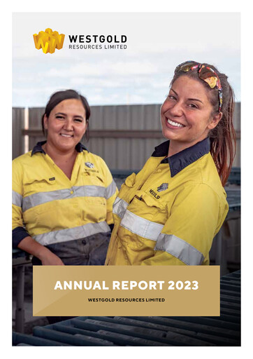 Thumbnail Westgold Resources Limited Annual Report 2023