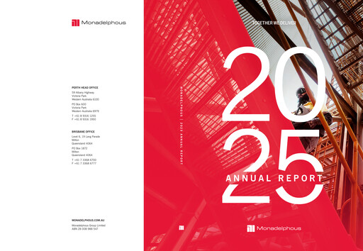 Thumbnail Monadelphous Group Annual Report 2025