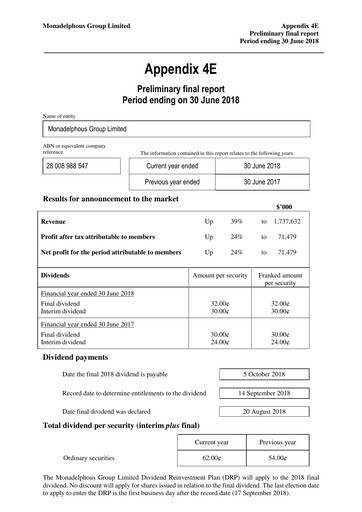 Thumbnail Monadelphous Group Financial Report 2018