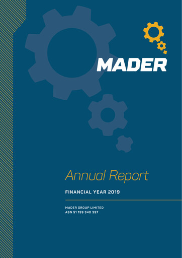 Miniature Mader Group Limited Rapport annuel 2019