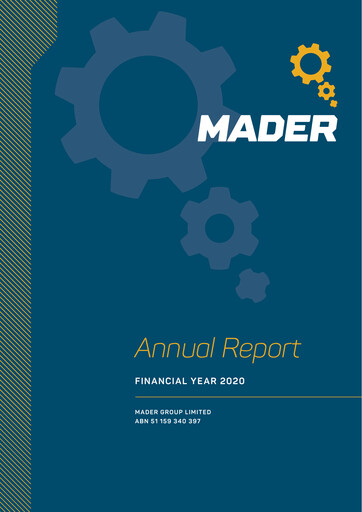 Miniature Mader Group Limited Rapport annuel 2020