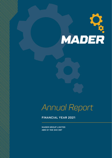 Miniature Mader Group Limited Rapport annuel 2021