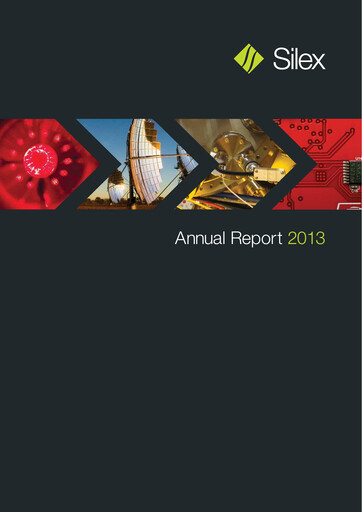 Thumbnail Silex Systems Limited Annual Report 2013