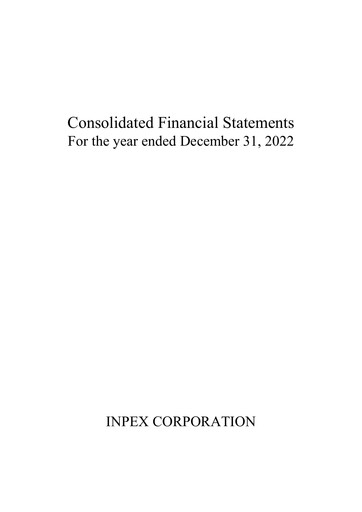 Thumbnail Inpex Financial Statement 2022