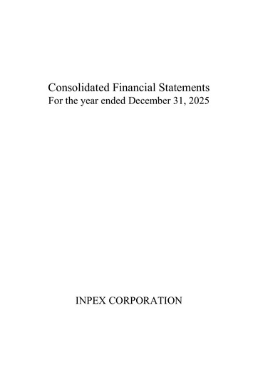 Thumbnail Inpex Financial Statement 2025