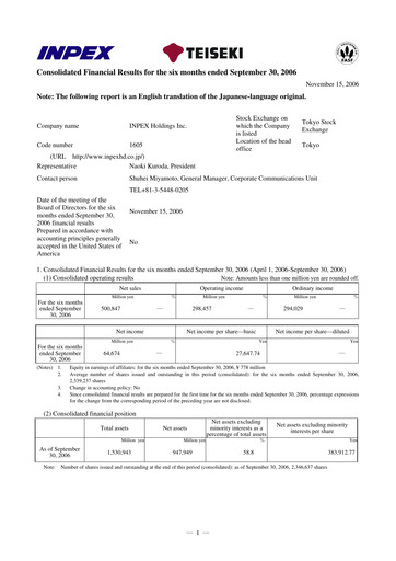 Thumbnail Inpex Half-year Report 2006-h1