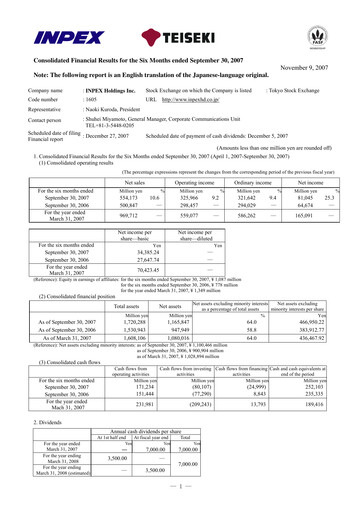 Thumbnail Inpex Half-year Report 2007-h1