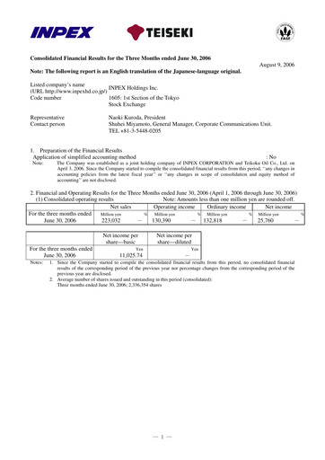 Thumbnail Inpex Quarterly Report 2006-q1
