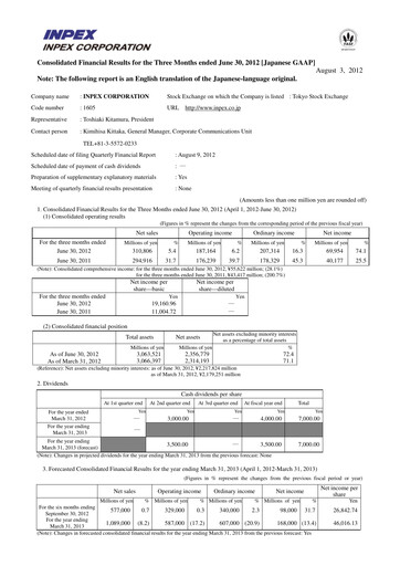 Thumbnail Inpex Quarterly Report 2012-q1
