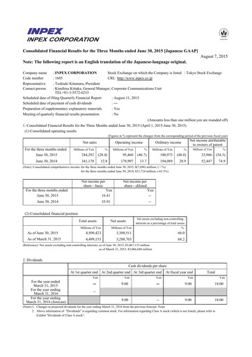 Thumbnail Inpex Quarterly Report 2015-q1