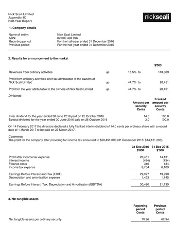 Thumbnail Nick Scali Limited Half-year Report 2017-h1