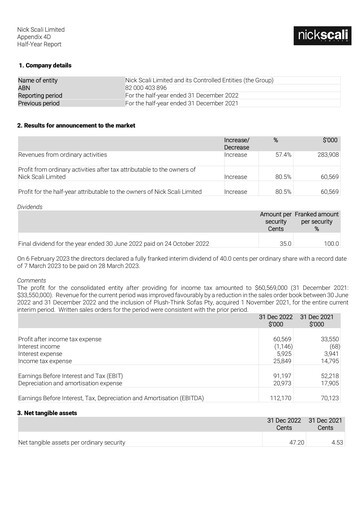 Thumbnail Nick Scali Limited Half-year Report 2023-h1