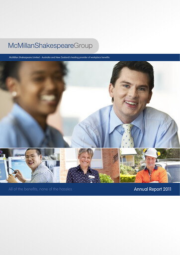 Thumbnail McMillan Shakespeare Annual Report 2011