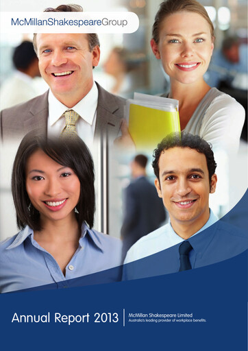 Thumbnail McMillan Shakespeare Annual Report 2013