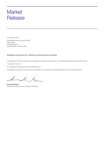 Thumbnail Smartgroup Corporation Annual Report 2017