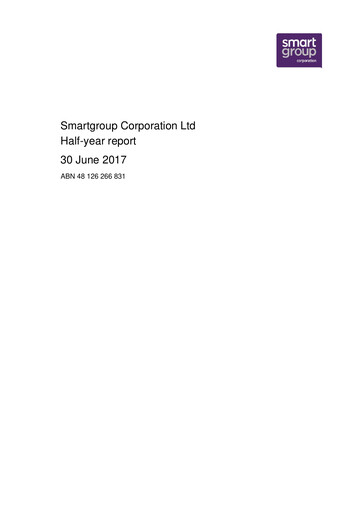Thumbnail Smartgroup Corporation Financial Report 2017-h1