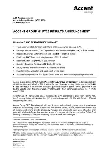 Thumbnail Accent Group Half-year Report 2026-h1