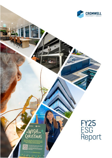 Miniature Cromwell Property Group Rapport ESG 2025