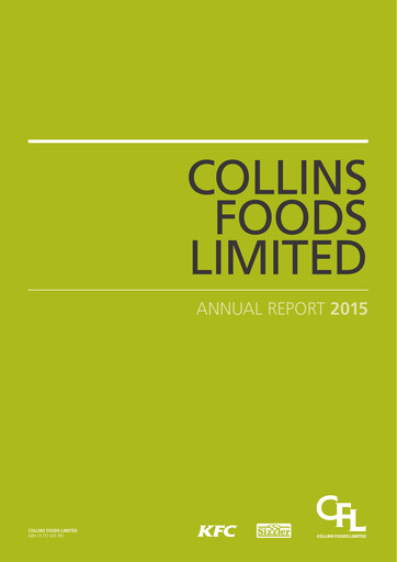 Thumbnail Collins Foods Limited Annual Report 2015